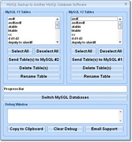 MySQL Backup & Restore Databases Software screenshot